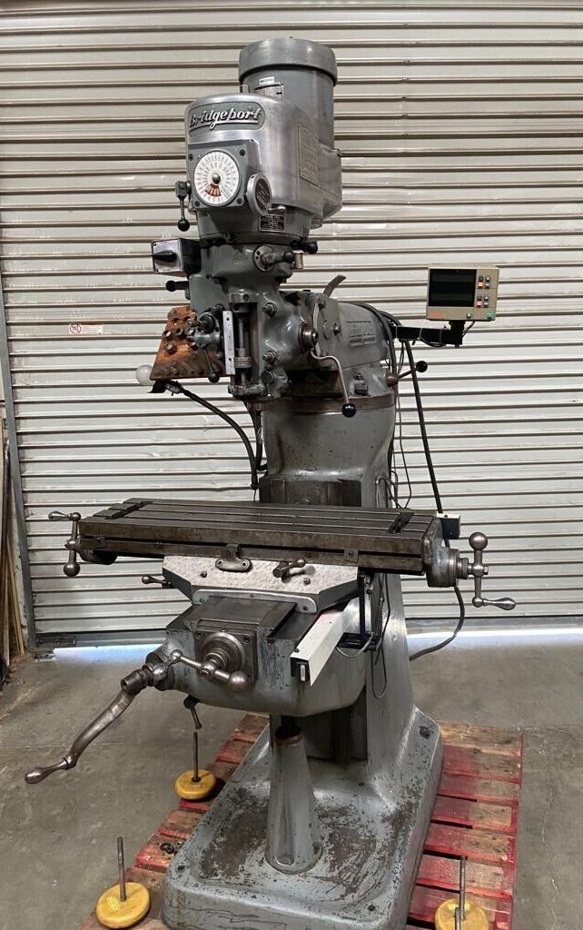 Bridgeport Vertical Mill Milling Machine 1-1/2 HP 9x32 Table Variable Speed