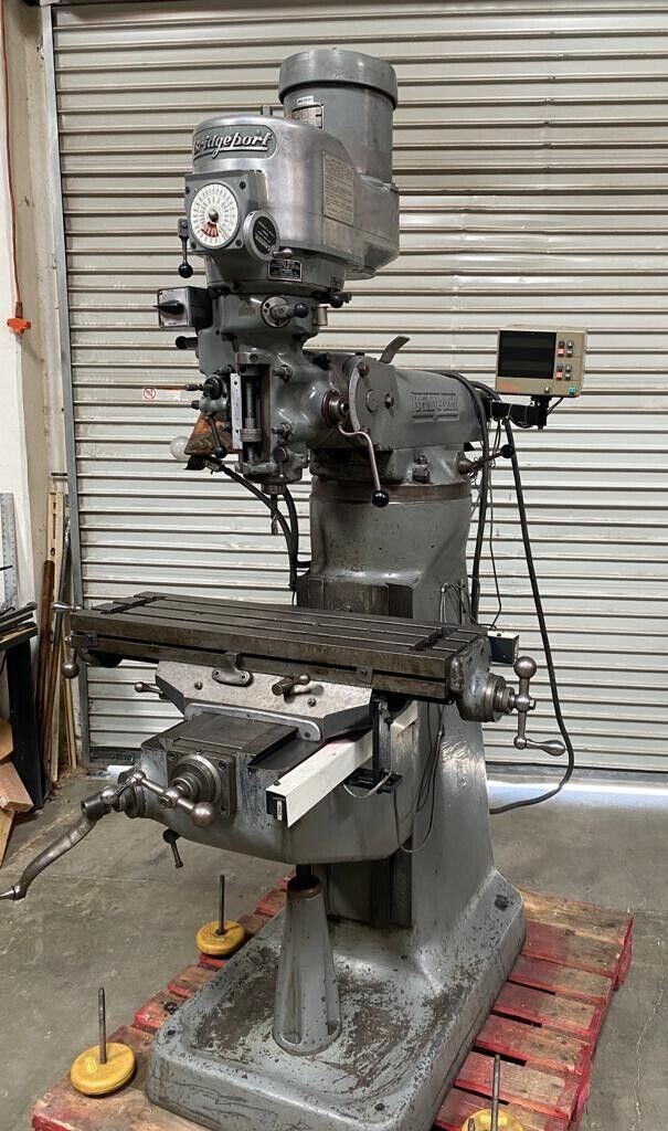 Bridgeport Vertical Mill Milling Machine 1-1/2 HP 9x32 Table Variable Speed