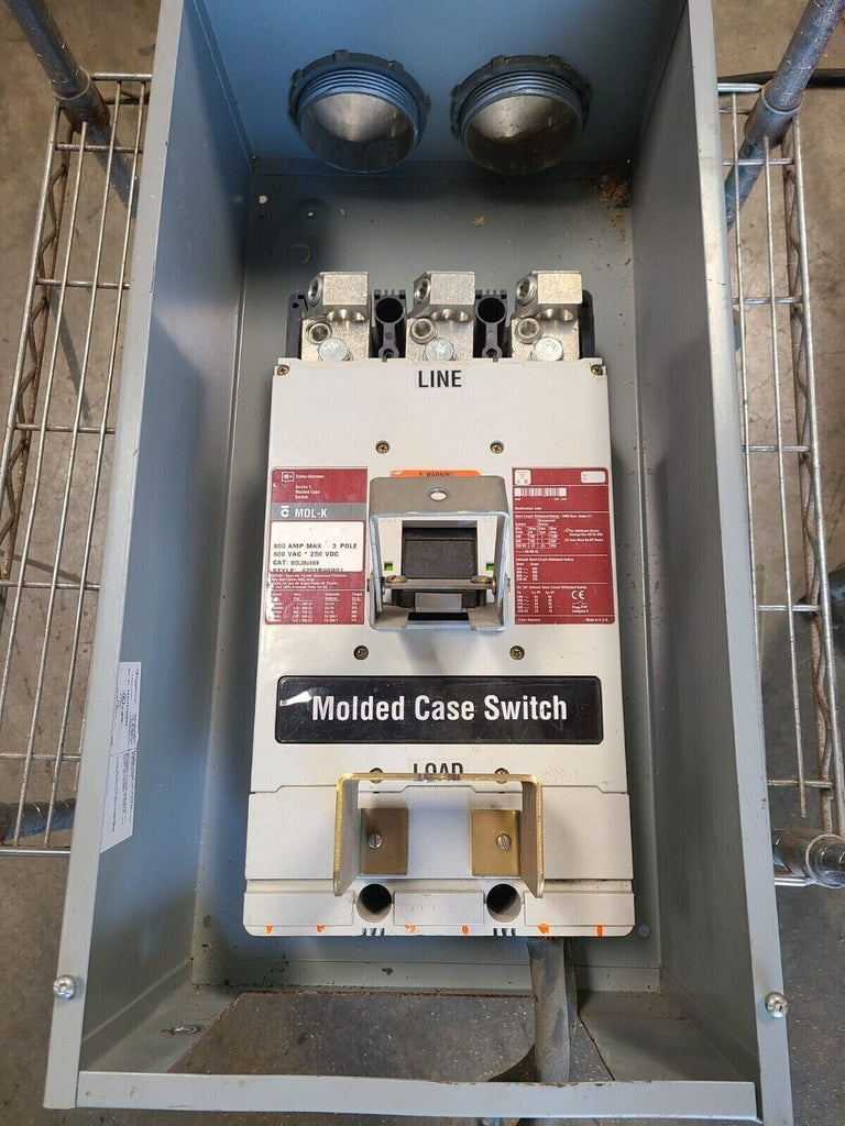 Eaton Cutler Hammer MDL-K Breaker 800 AMP 600 VAC 3 Pole 250 VDC MDL3800WK