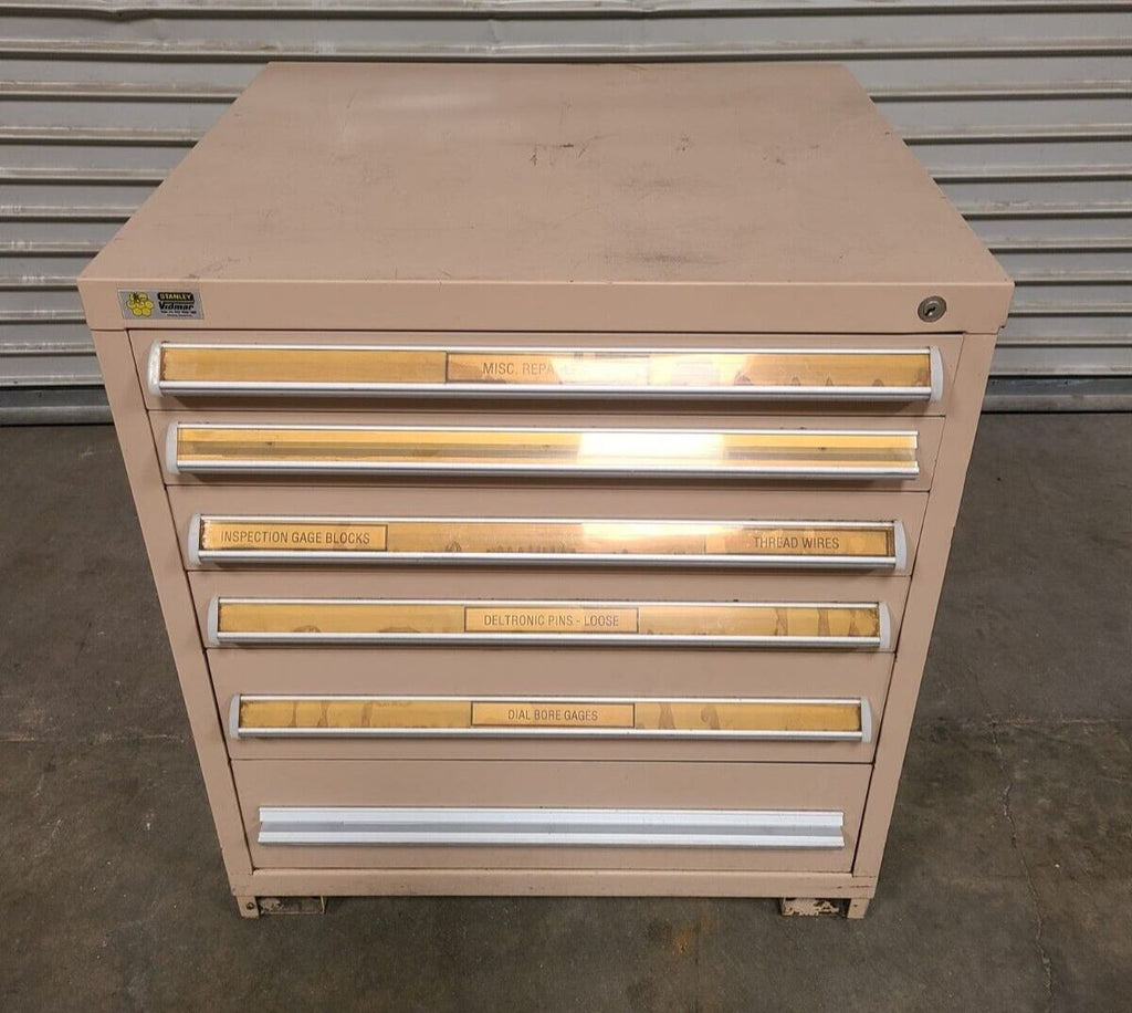 Stanley Vidmar 6 Drawers Cabinet Tool Box Storage 30 x 28 x 34