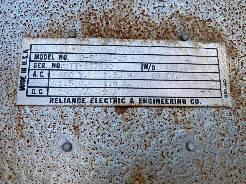 RELIANCE ELECTRIC DRIVE Variable Speed Regulator Unit Transformer