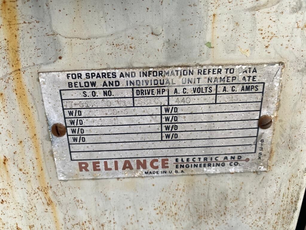 RELIANCE ELECTRIC DRIVE Variable Speed Regulator Unit Transformer