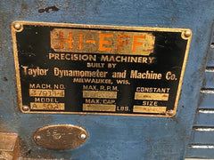 Taylor HI-EFF Model A 102 Drill Press Made in USA High Precision 10,000 RPM