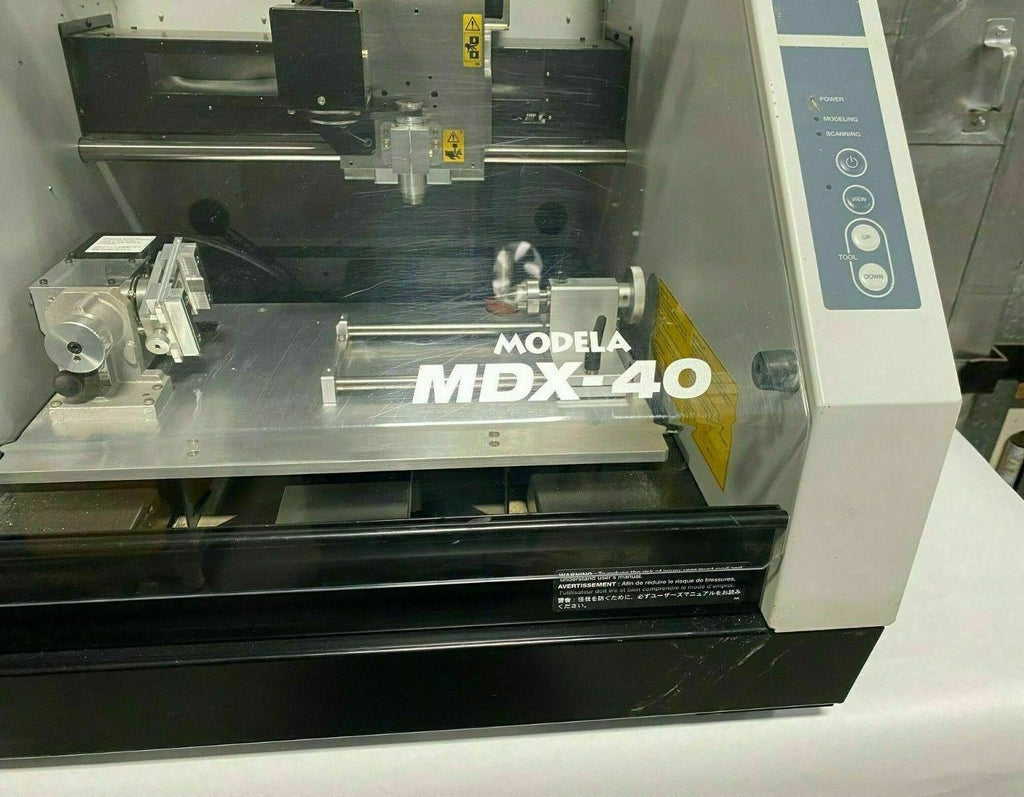 Roland Modela MDX-40 3D Engraver CNC Mill Desktop Benchtop With 4th Axis Nice