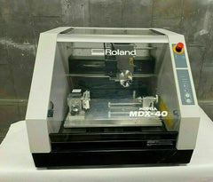 Roland Modela MDX-40 3D Engraver CNC Mill Desktop Benchtop With 4th Axis Nice