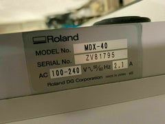 Roland Modela MDX-40 3D Engraver CNC Mill Desktop Benchtop With 4th Axis Nice