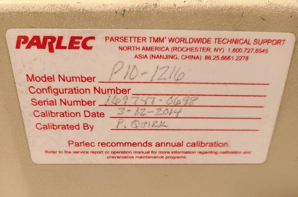 Parlec Parsetter TMM Series 1000 CNC Tool Presetter P10-1216