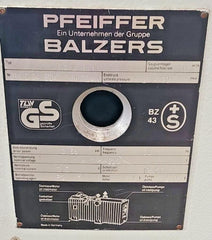 Pfeiffer Balzers UNO 016B 16cfm Single Stage Vacuum Pump PK D34 804