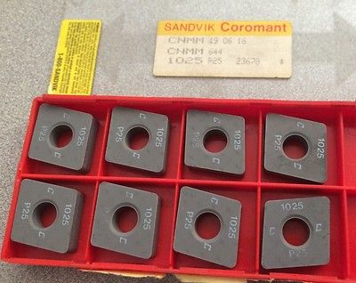 SANDVIK Coromant CNMM 644 19 06 16 1025 P25 Lathe Mill Carbide Inserts 8 Pcs New