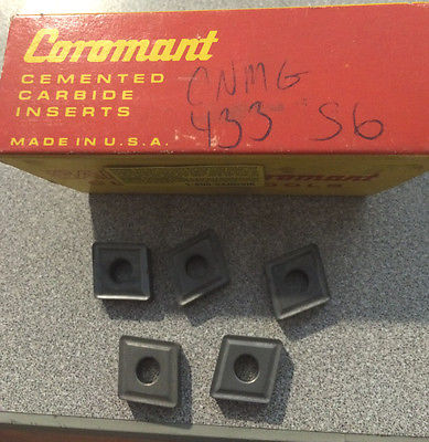 SANDVIK Coromant CNMG 433 S6 Lathe Carbide Inserts 5 Pcs New Tools