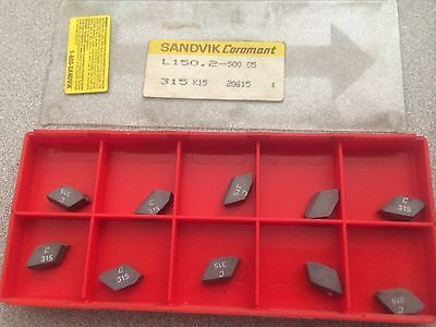 SANDVIK Coromant L150.2 500 05 315 K15 Grooving Lathe Carbide Inserts 10 Pcs New