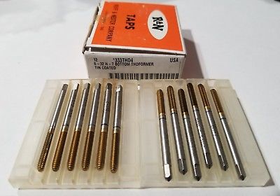 Reiff Nestor R&N THDFORMER HSS Standard Bottom Taps 12 Pcs 6-32 NC BH-7 333THD4