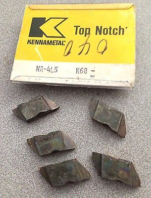 Kennametal NA-4L5 Top Notch K68 Lathe Carbide Inserts Metal Cutting Tools 5 Pcs