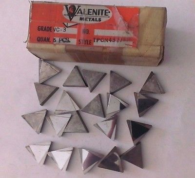 20 Pcs Valenite Metals TPCN 432 JRH VC-3 Lathe Carbide Inserts Tools New