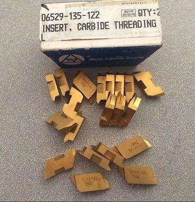 TGI USA Made TLTF 4L TN6 Lathe Grooving Carbide Inserts 20 Pcs Gold New Tools