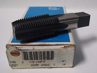 Bendix Besly Tap 1/2-14NPTF 33TRT 4 Flutes W7542 E 18 15327 Brand New USA Made