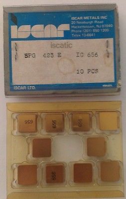 ISCAR ISCATIC SPG 423 E IC 656 Carbide 10 Inserts Lathe Turning Mill Tools Gold