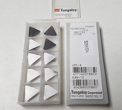 10 Pcs Tungaloy TECN 32ZFR TH10 1603 PEFR Carbide Inserts New