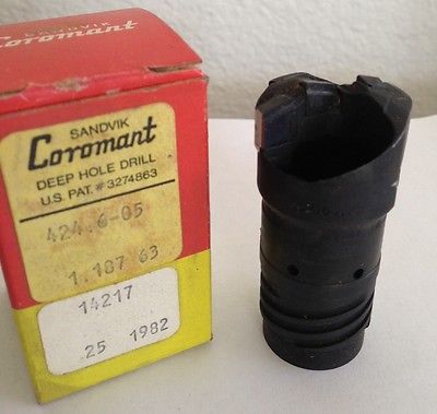 SANDVIK Coromant Carbide Ejector Deep Hole Drill 1.187 Diameter 424.6 - 05 New
