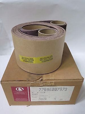Carborundum Abrasives 4 x 118" Belts Qty 5 Grit P0320 XC0877 Brand New
