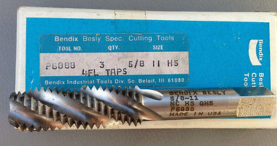 Bendix Besly Tap 5/8 - 11 NC 4 Flute H5 Brand New Made In USA