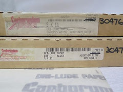 Lot 200 Carborundum Abrasives Aluminum Oxide DRI LUBE Paper 9x11 180 Grit 30476