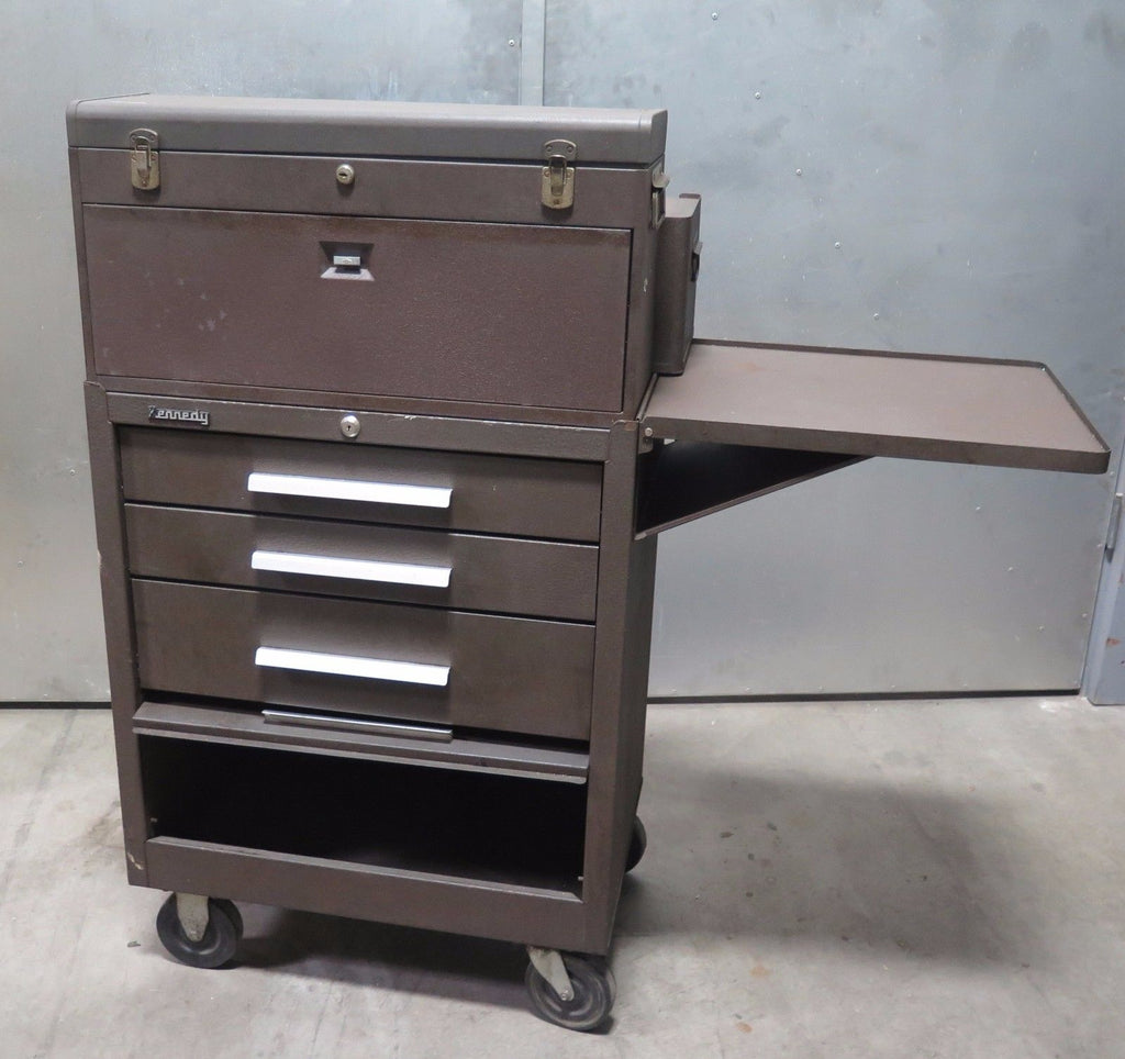 Kennedy 273-737916 Roller Tool Box Chest Cabinet Brown Multiple Drawers