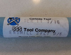 SGS Tool SER 11 7/16 End Mill 2 Flute Double End Made in USA
