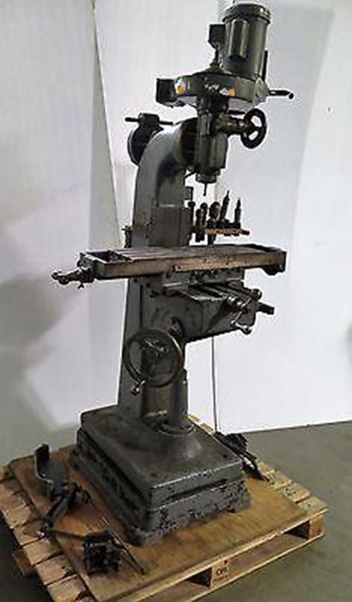 INDEX Vertical Mill Milling Machine Table 30 x 8 Needs Repair