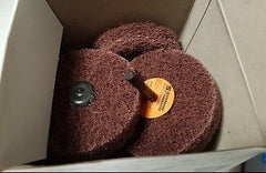 10 Pcs Standard Abrasives 3 x 2 PLY x 1/4 Med Buff Blend Disc GP Wheel 880415