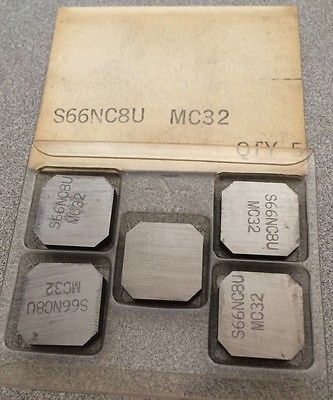 TOOL ABRASIVE SUPPLY Inserts S66NC8U MC 32 Lathe Carbide Inserts 5 Pcs New Tools