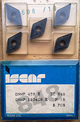 ISCAR DNMP 432 E 160408 IC 848 P 15 Carbide Inserts 5 Pcs NEW Lathe Mill Tools