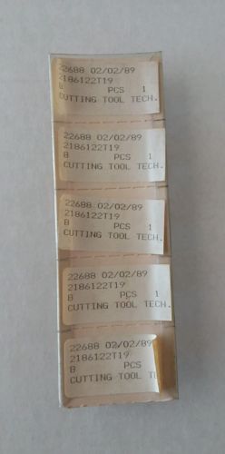 Cutting Tool Tech. 5pcs 22688 Carbide Inserts 2186122T19 Grooving New