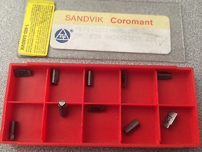 SANDVIK Coromant MLPE 1251 NGC 125 C2A Grooving Lathe Carbide Inserts 10 Pcs New