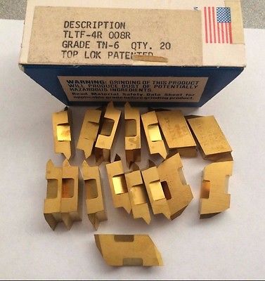 SANDVIK Coromant TLTF 4R 008R TN-6 Top Lathe Grooving Carbide Inserts 16 Pcs New