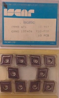 ISCAR Iscatic CNMG 431 IC 757 Carbide Inserts 10Pcs Lathe Turning Mill Tools New