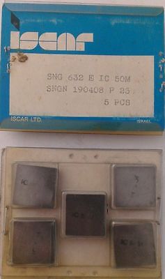 ISCAR SNG 632 E IC 50M P25 190408 Carbide Inserts 5 Pcs Lathe Tools Mill New