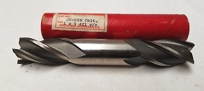 QUINCO TOOL PRODUCTS HSS End Mill JB-32M C/C 1 x 1 Double End 4 Flute Brand New