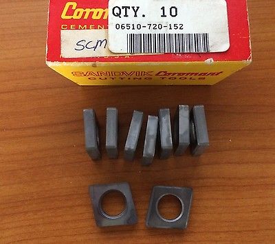 9 Pcs SANDVIK Coromant SCM 634 06510 720 152 Lathe Mill Carbide Inserts Tools