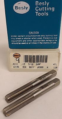 Lot of 2 Besly Tap 5/16-24NF HS GH4 4 FLUTE BOTTOM BRAND NEW MADE IN THE USA