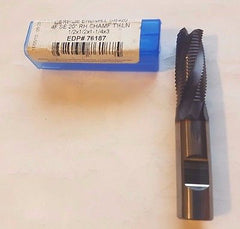 Niagara Cutter 1/2 x 1/2 x 1 x 3 End Mill 4F 20 RH Carbide SR420 Rougher 76187