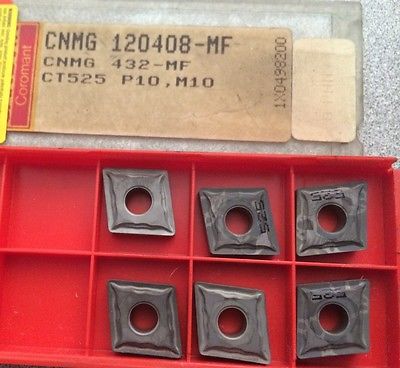 SANDVIK Coromant CNMG 432-MF 120408-MF CT 525 P10 Lathe Carbide Inserts 6 Pcs