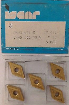 ISCAR DNMG 432 E IC 815 Carbide Inserts 5 Pcs Lathe Turning New Mill Tools Gold