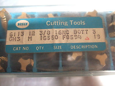 Bendix Besly Spiral Fluted Tap 3/8-16 NC 3 Flute H3 Bottom Brand New 6113