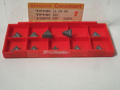SANDVIK Coromant TPMR 222 1025 P25 Lathe Carbide Inserts 10 Pcs New