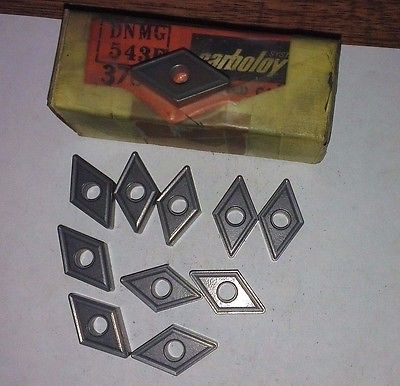 10 Pcs Carboloy DNMG 543E 3/6 Carbide Inserts Lathe Turning Mill Tools New