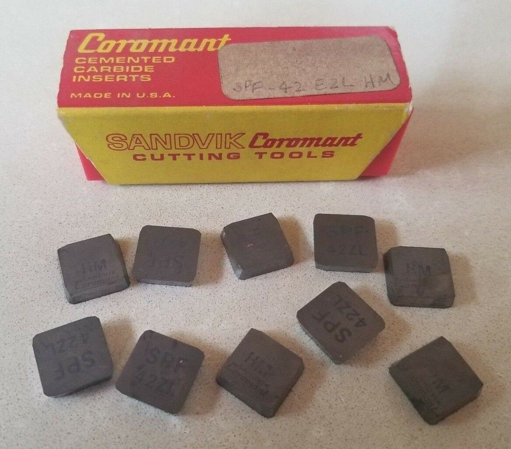 SANDVIK Coromant SPF-42 EZL HM SPF 42ZL Lathe Mill Carbide Inserts 10 Pcs