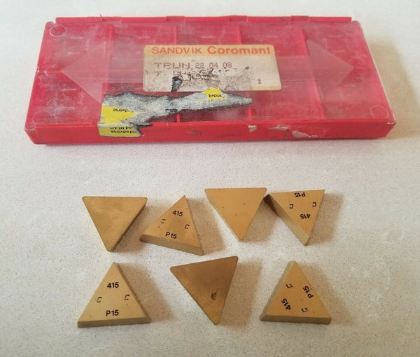 SANDVIK Coromant TPUN 22 04 08 415 P15 Lathe Mill Carbide Inserts 7 Pcs