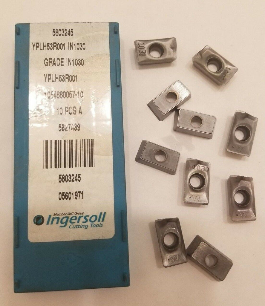 10 Pcs Ingersoll Cutting Tools 5803245 YPLH53R001 IN1030 Lathe Carbide Inserts