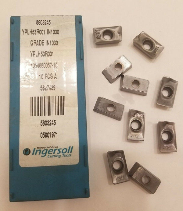 10 Pcs Ingersoll Cutting Tools 5803245 YPLH53R001 IN1030 Lathe Carbide Inserts